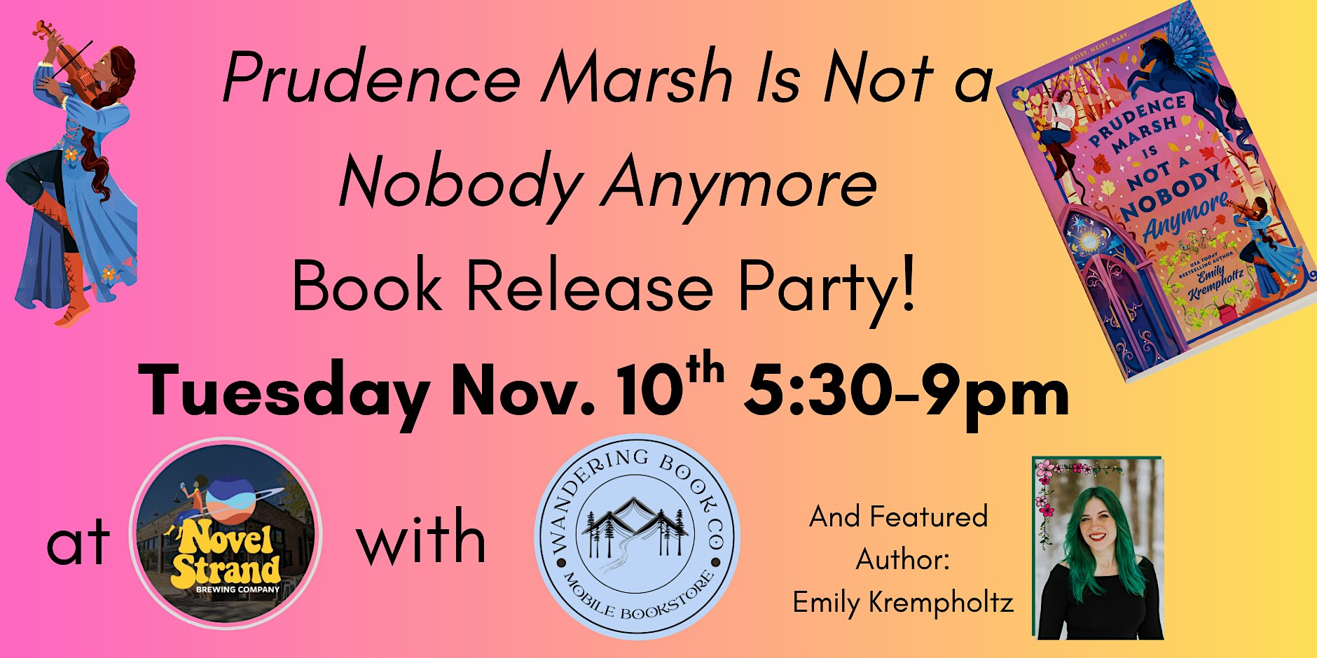 Prudence Marsh is Not a Nobody Anymore Book Release Party