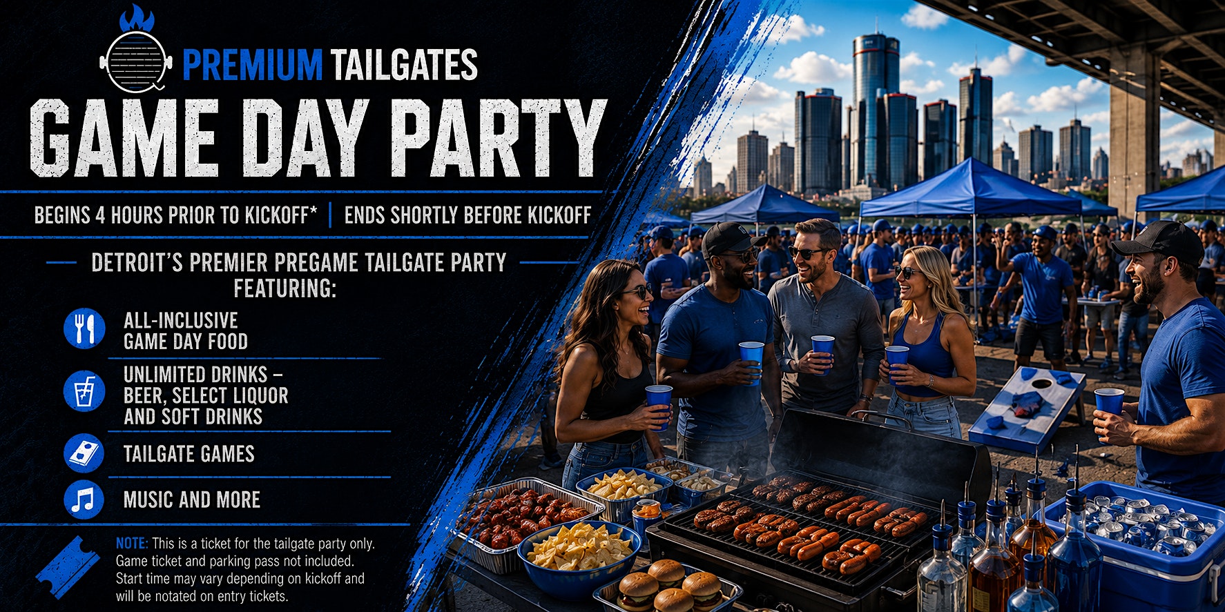 Premium Tailgate Party: Detroit Lions vs. New York Giants