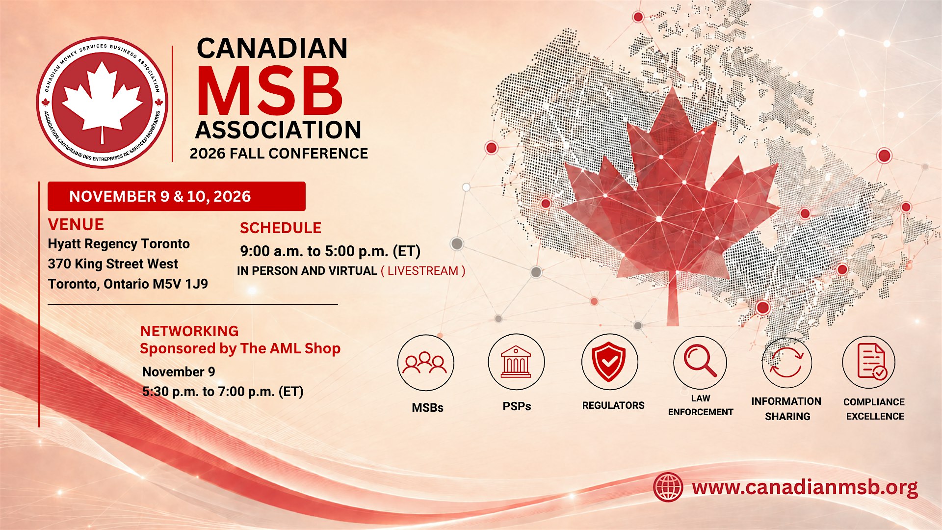 Canadian MSB Association 2026 Fall Conference