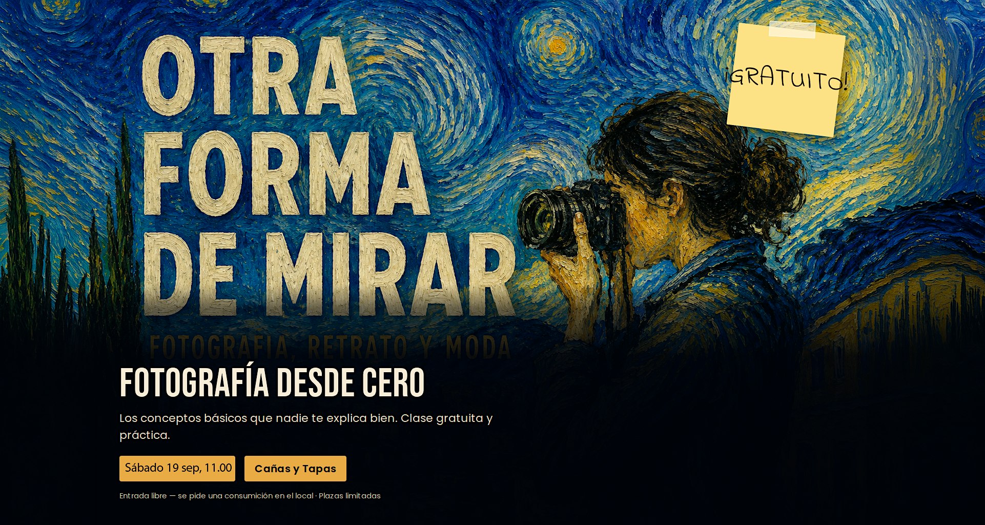 Fotografía desde cero: los conceptos básicos ( Clase gratuita )
