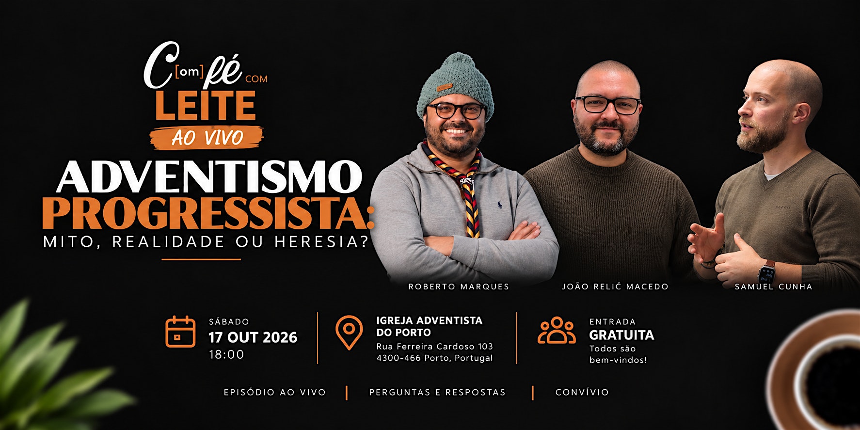 Com Fé Com Leite Ao Vivo | Adventismo Progressista