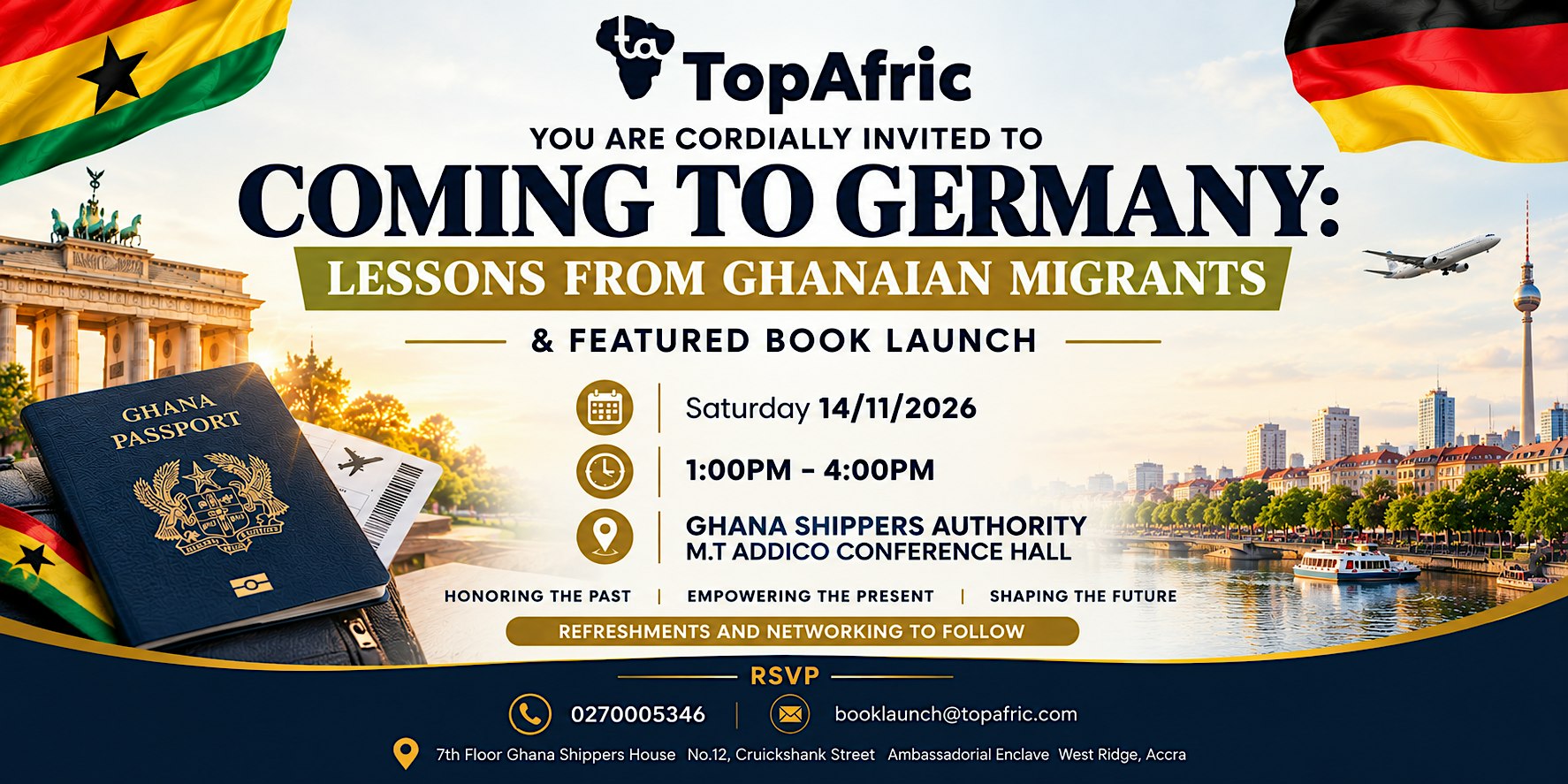 Coming to Germany: Lessons from Ghanaian Migrants & Featured Book Launch