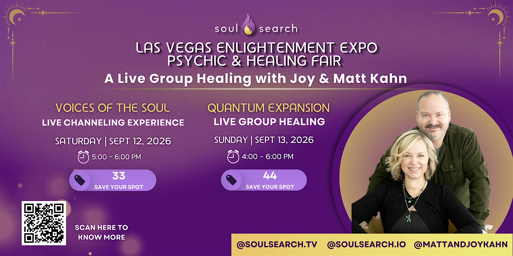 Live Group Channeling & Healing with Joy and Matt Kahn at SoulSearch Expo!