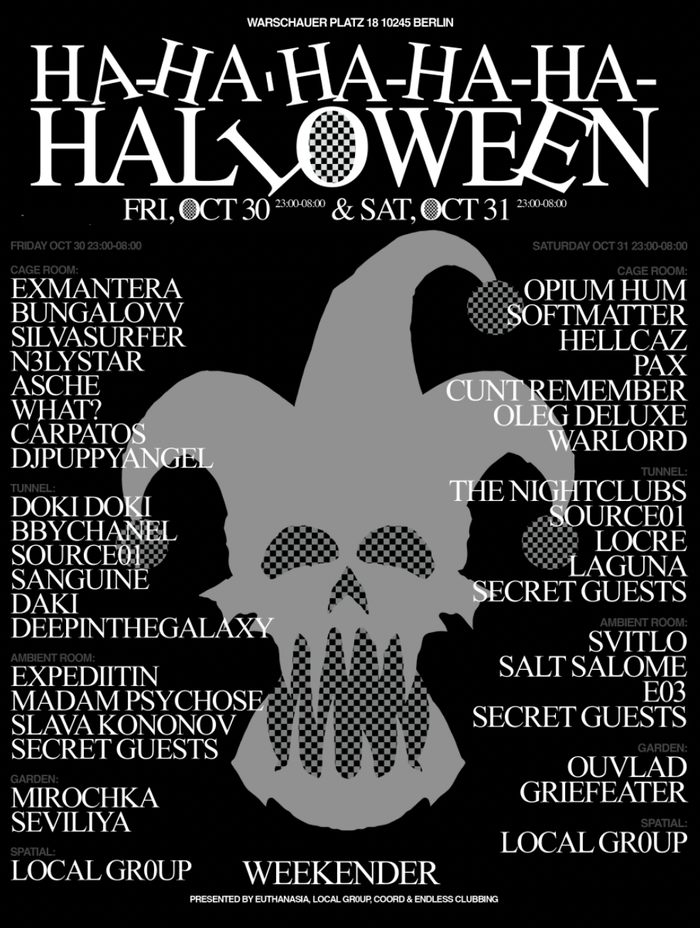 HA-HA-HA-HA-HA-HA-HA-HA-HA-HA-HA-HA-HALLOWEEN WEEKENDER  [2 NIGHTS with 4 STAGES]
