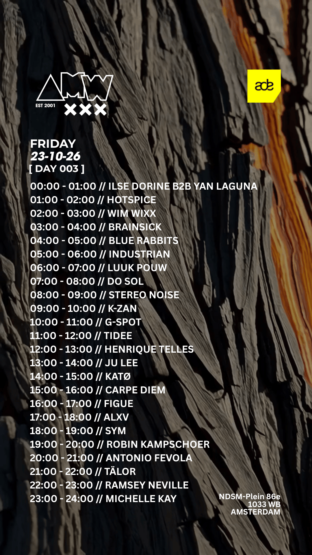 AMW ADE 24/5 DJ Marathon 2026 (DAY 3)
