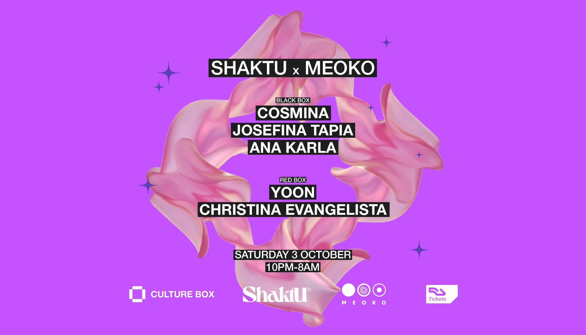 SHAKTU & MEOKO: Cosmina / Josefina Tapia / Ana Karla / Christina Evangelista / YOON