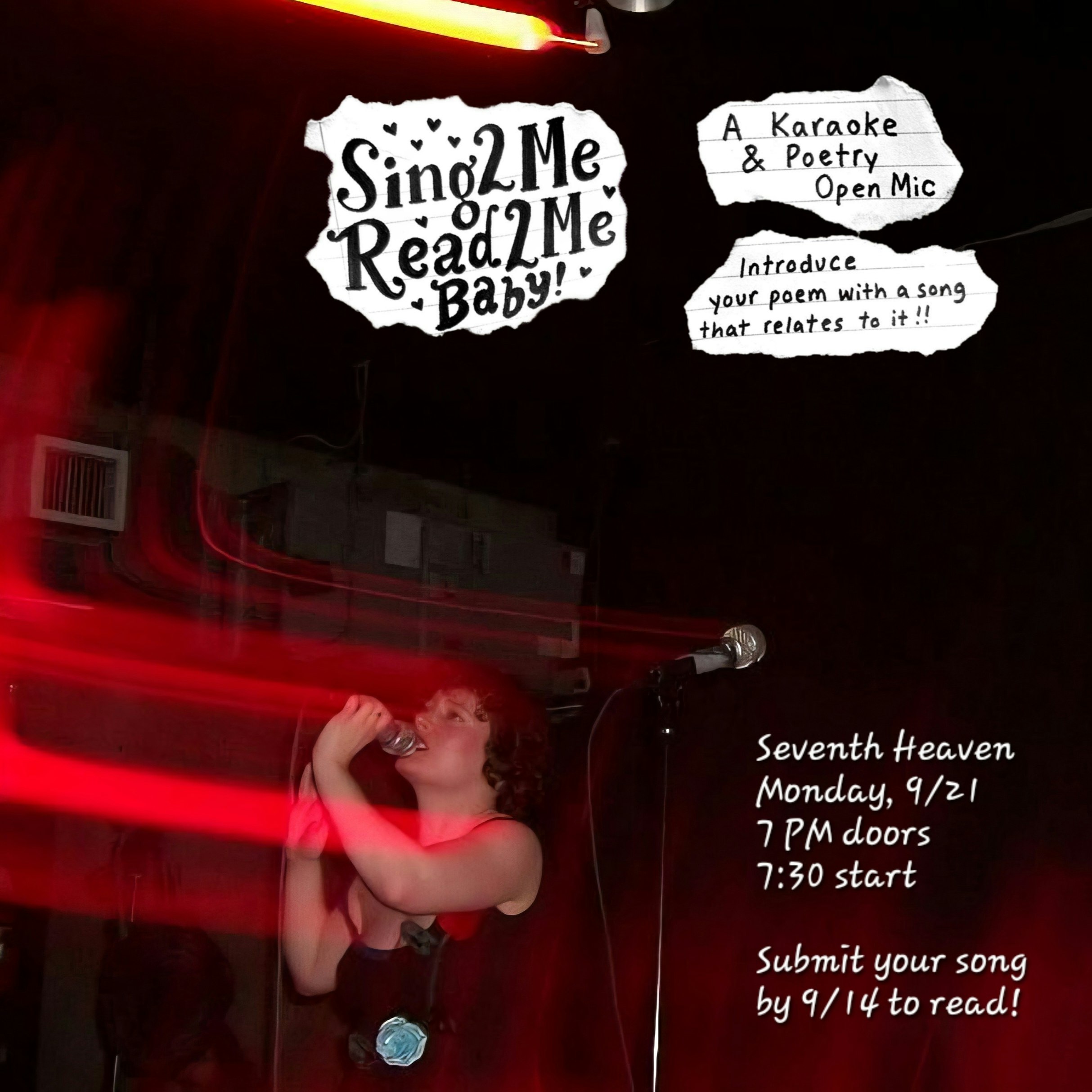 Sing2Me, Read2Me, Baby! Karaoke & Poetry Open Mic