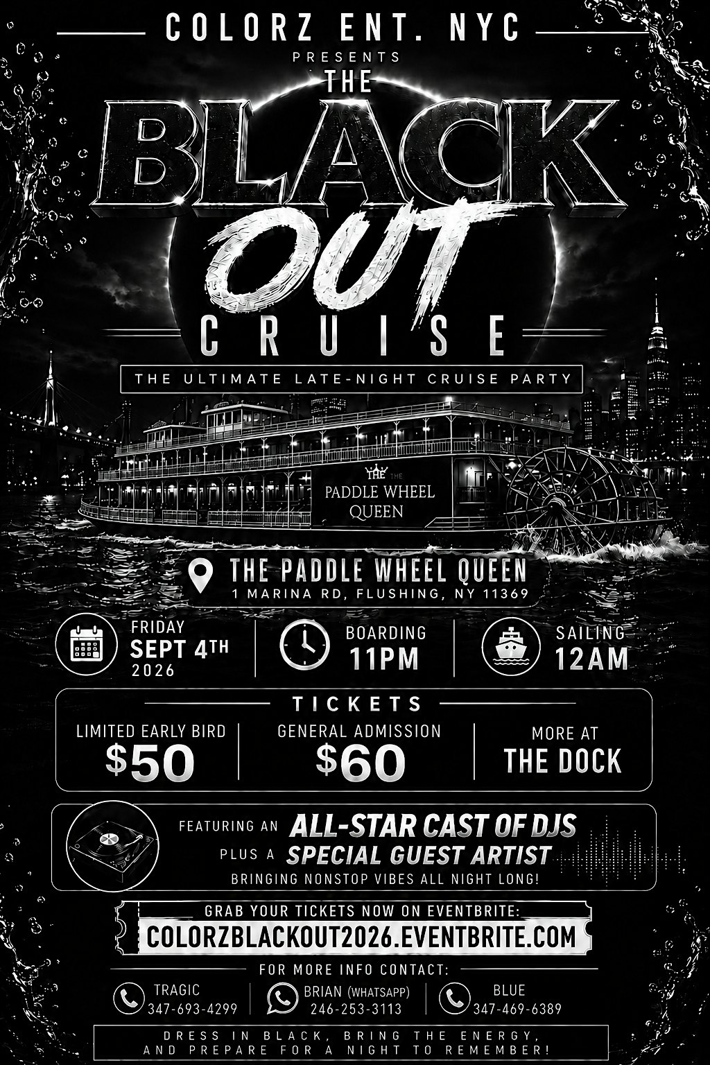 Colorz Ent NYC Black Out Cruise