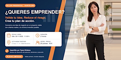 ¿Quieres emprender? Valida tu idea y crea tu plan de acción