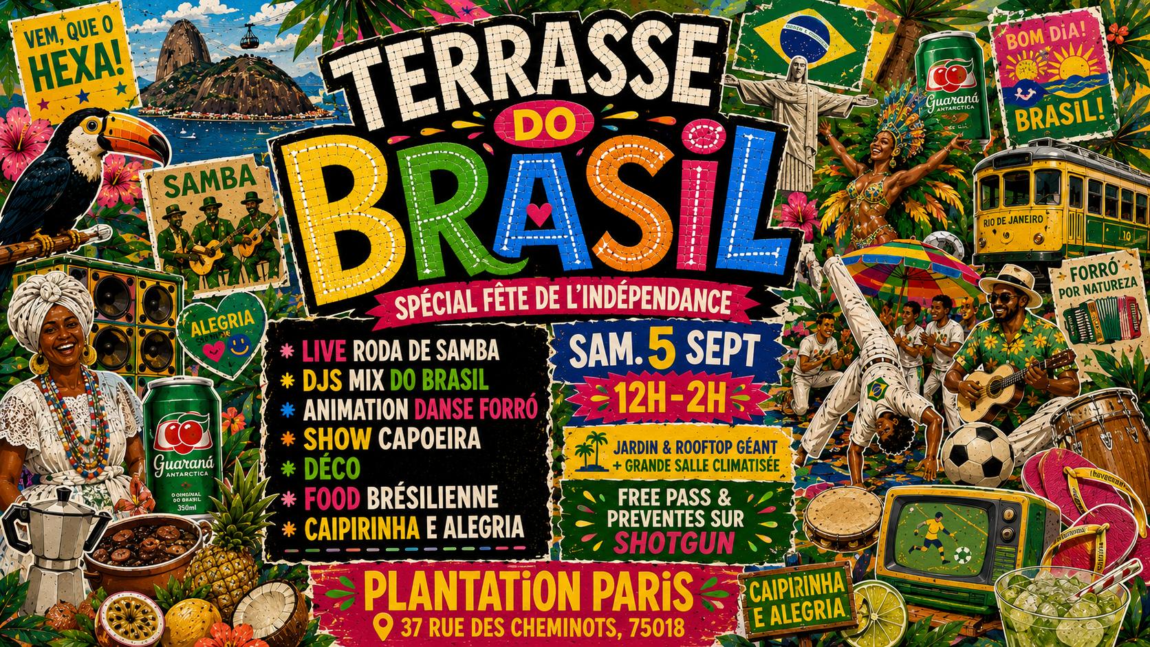 TERRASSE DO BRASIL&nbsp;– Spécial Fête de l'Indépendance