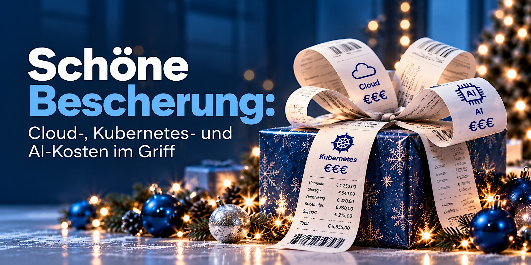 Schöne Bescherung: Cloud-, Kubernetes- und AI-Kosten im Griff