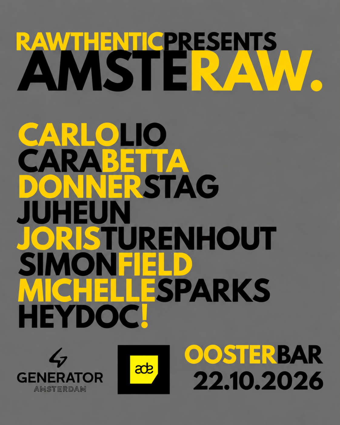 AMSTERAW by RAWTHENTIC  - HOUSE & TECHNO