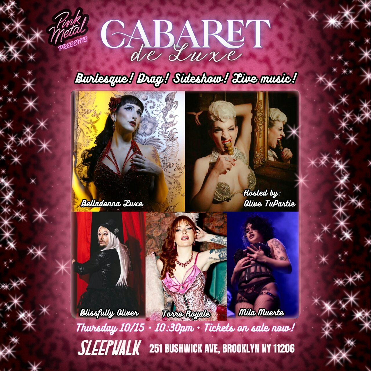 Pink Metal Presents: CABARET DE LUXE