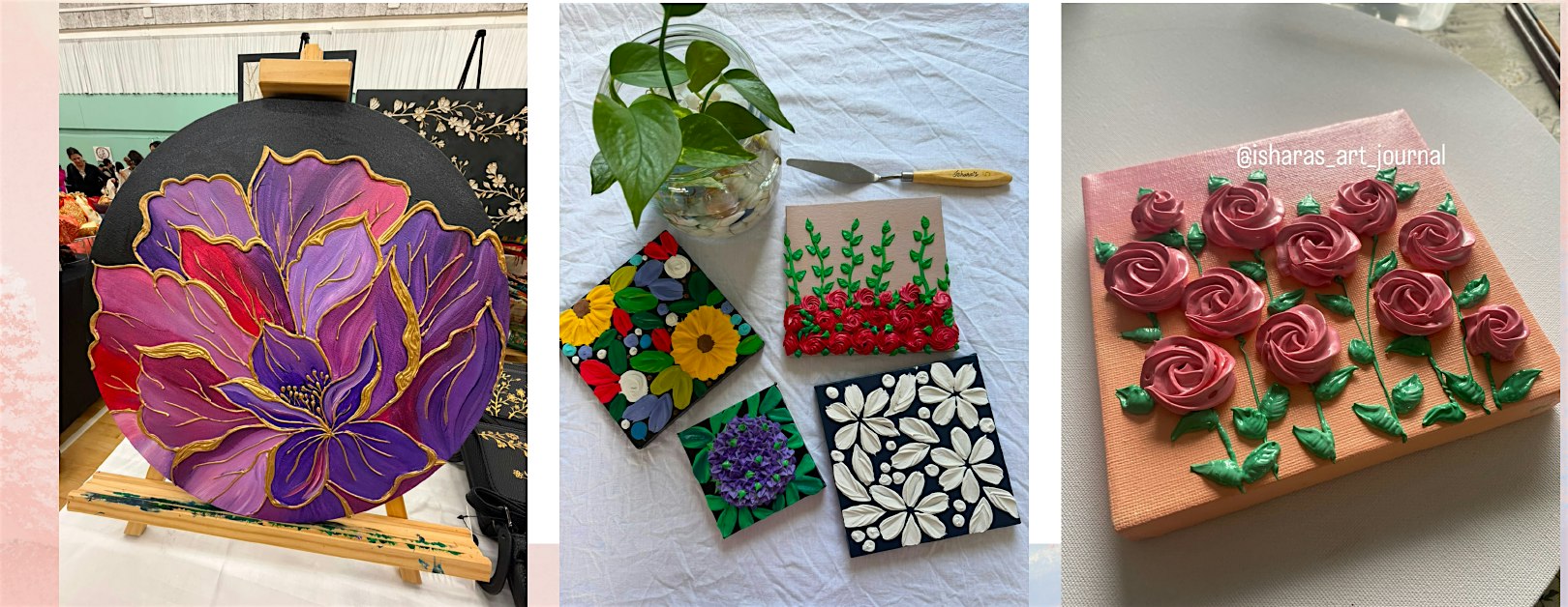 Wild Blooms: Palette Knife Texture Art Workshop