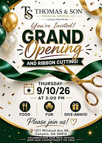 Thomas and Son Grand Opening & Ribbon Cutting