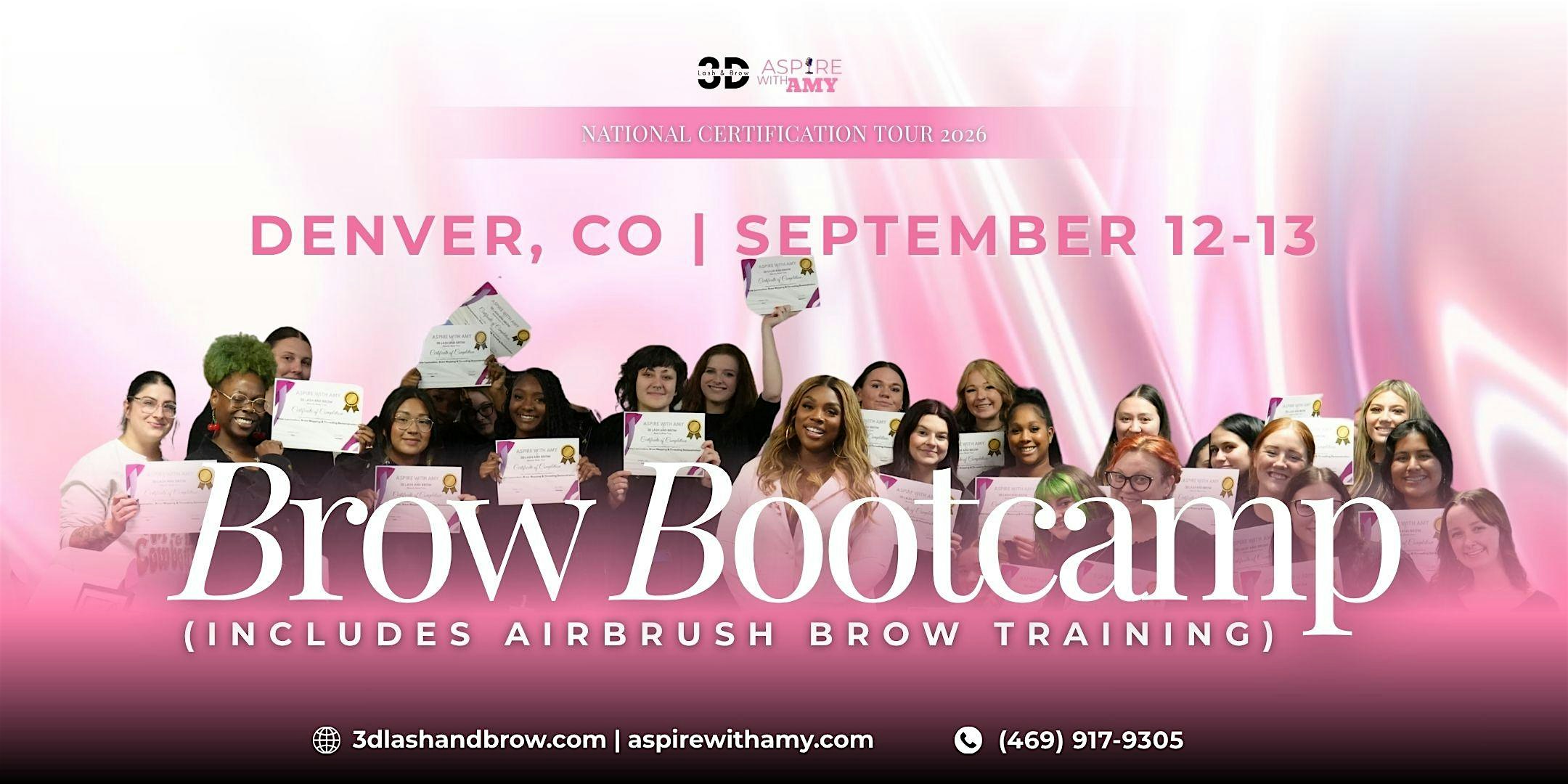 Brow Bootcamp Certification —  Denver, CO (SEPT  12-13, 2026)