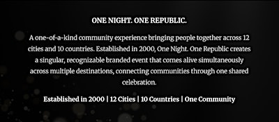ONE NIGHT.ONE REPUBLIC. ACCRA EDITION 2026