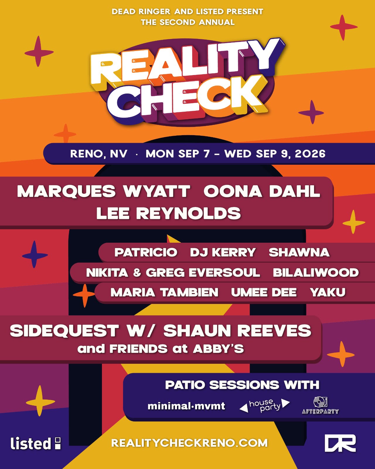 REALITY CHECK 2026 feat. Marques Wyatt, Öona Dahl, Lee Reynolds, Shaun Reeves + more