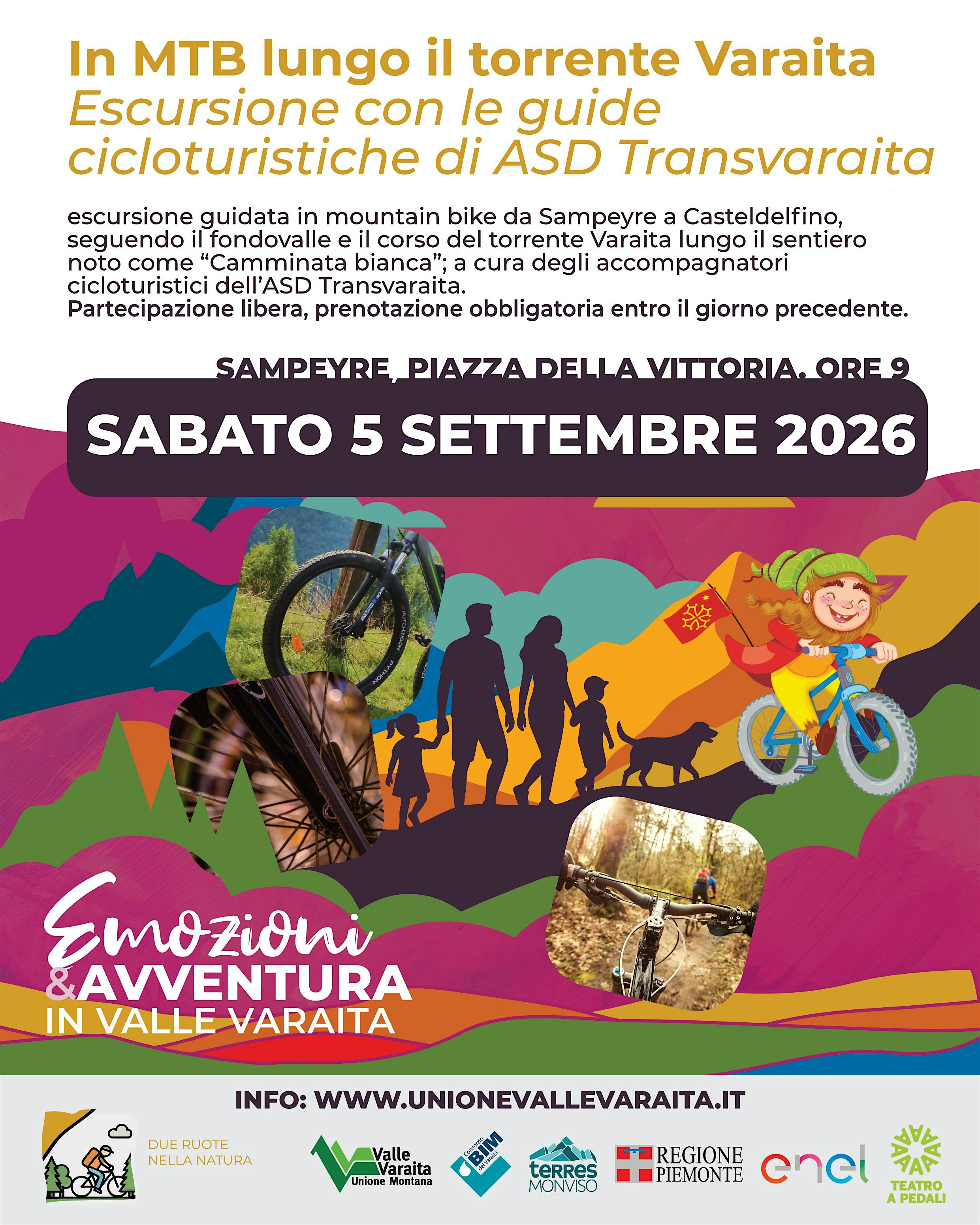 In MTB lungo il torrente Varaita