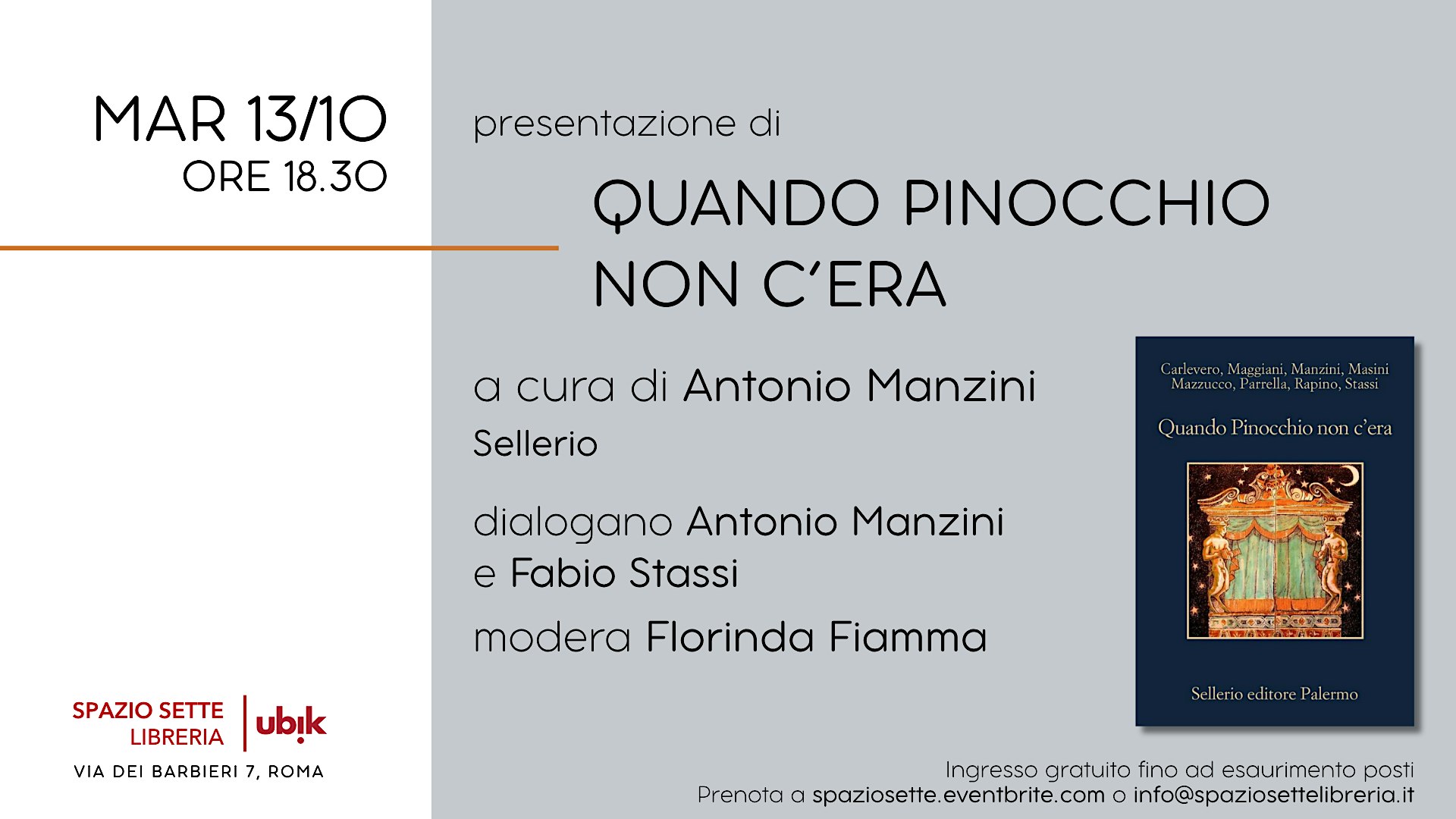 Presentazione di "Quando Pinocchio non c'era"