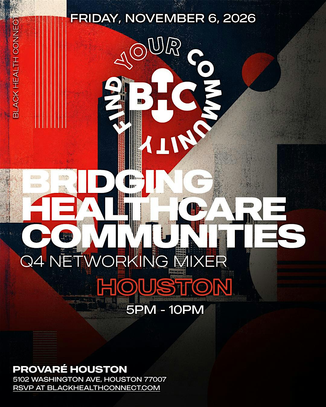 Black Health Connect | Bridging Healthcare Communities: HOUSTON Q4 Mixer