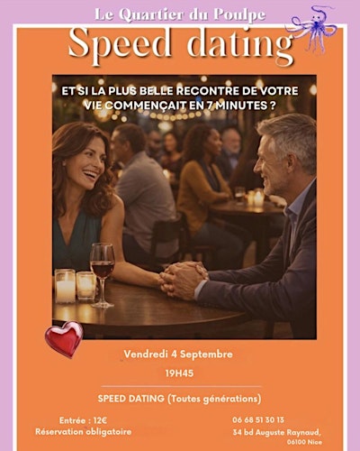 Speed Dating à Nice – Toutes générations ❤️