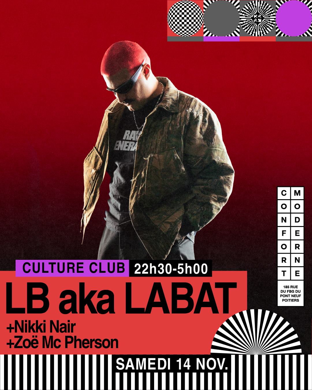 Culture Club ! LB aka LABAT, Nikki Nair & Zoë Mc Pherson