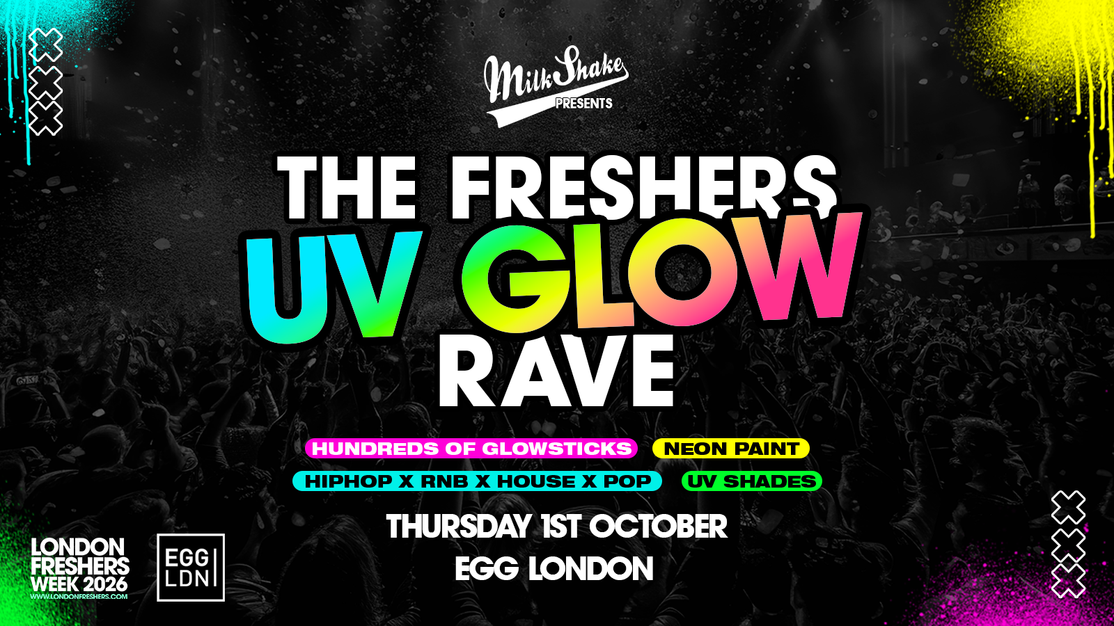 The Freshers UV Glow Rave