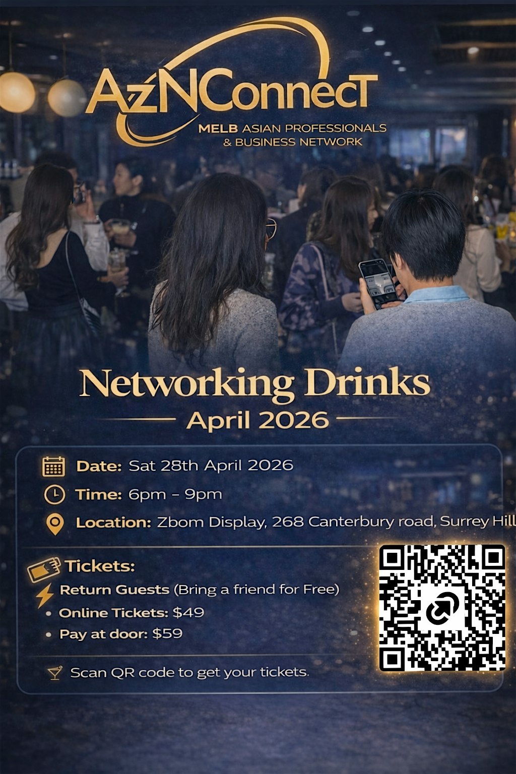 AzNConnecT Melb Networking Drinks - 2026 Oct 2 Fri