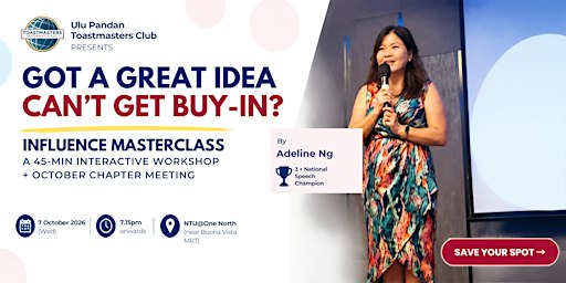 Influence Masterclass: Get Your Ideas Heard & Build Buy-In