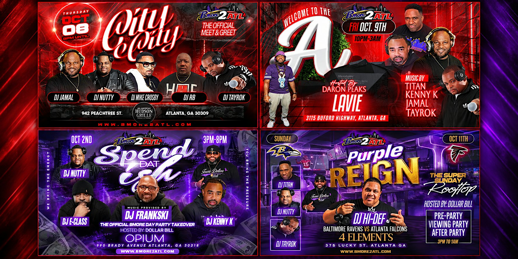 Bmore 2 Atl 2026 Ravens Falcons Weekend
