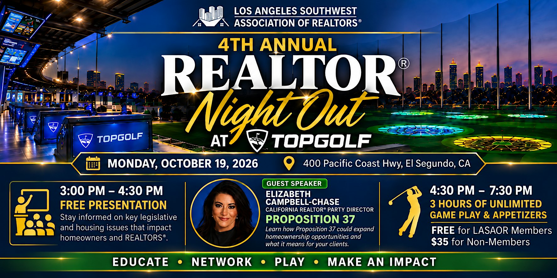 4th Annual REALTOR® Night Out at Topgolf