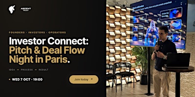 Investor Connect: Pitch & Deal Flow Night | Paris