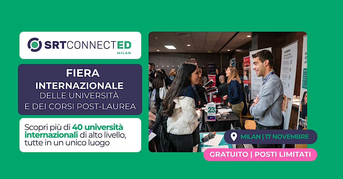 ConnectED: Fiera Internazionale delle Università e dei Corsi Post-Laurea