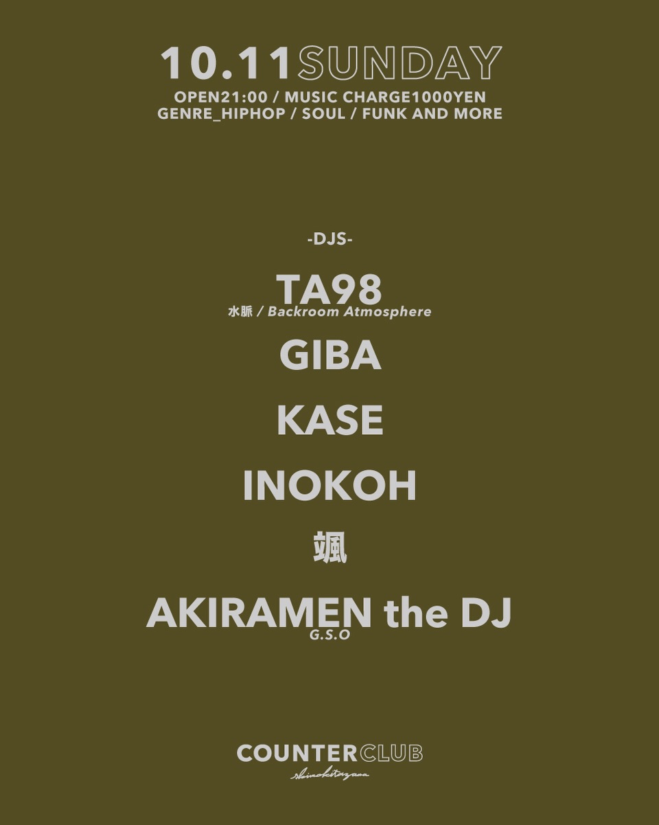 COUNTERCLUB SATURDAY