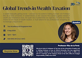 Global Trends in Wealth Taxation Seminar by Prof Rita de la Feria