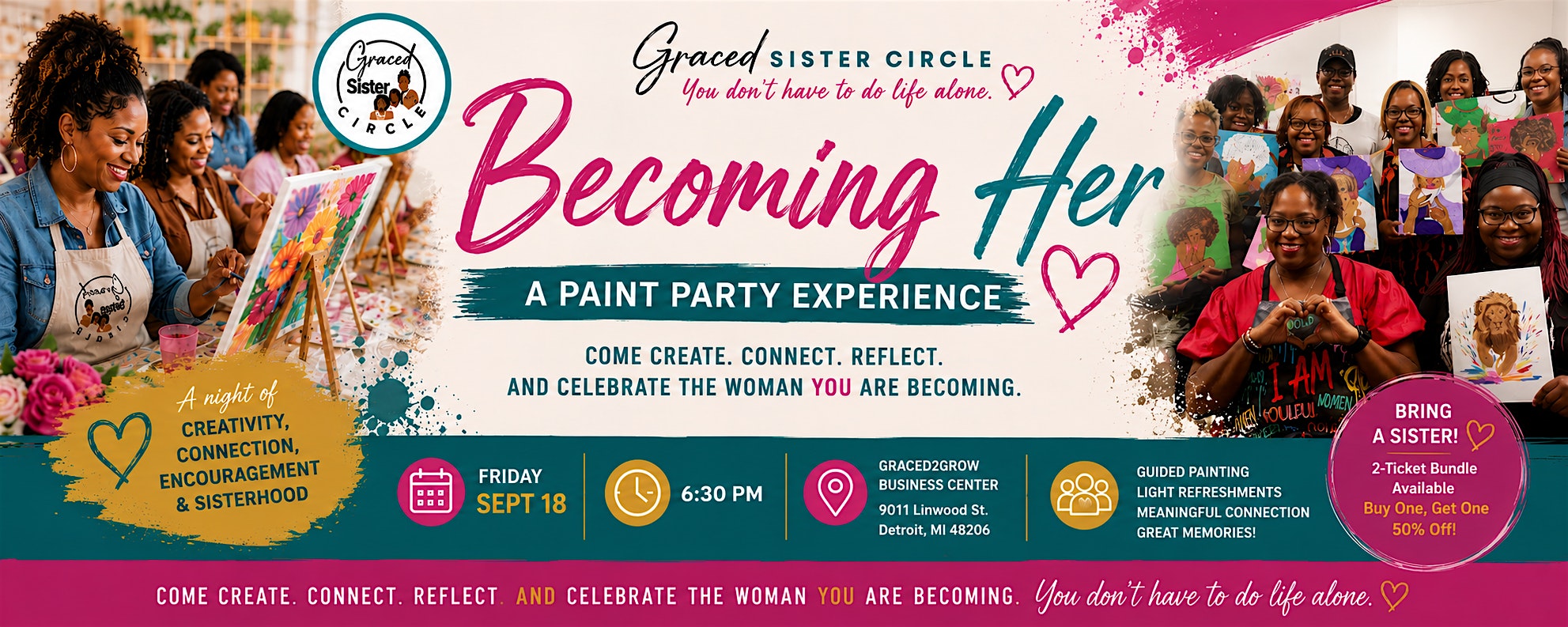 Graced Sister Circle Paint with Purpose Party
