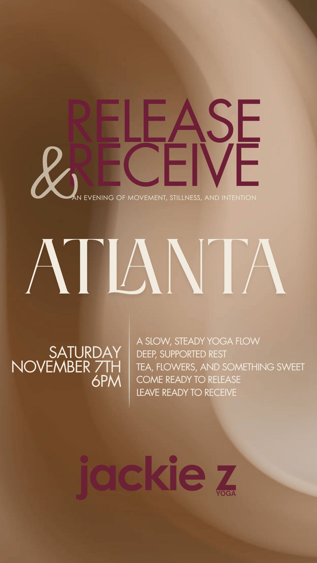 Release & Receive • Jackie Z Yoga | ATL