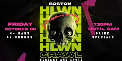 Boston's Haunted Hop 2026: Halloween Bar Crawl (Friday, Oct 30)