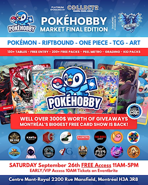 PokéHobby Mega Market September - Buy/Sell - Pokémon Cards & TCG - Montréal