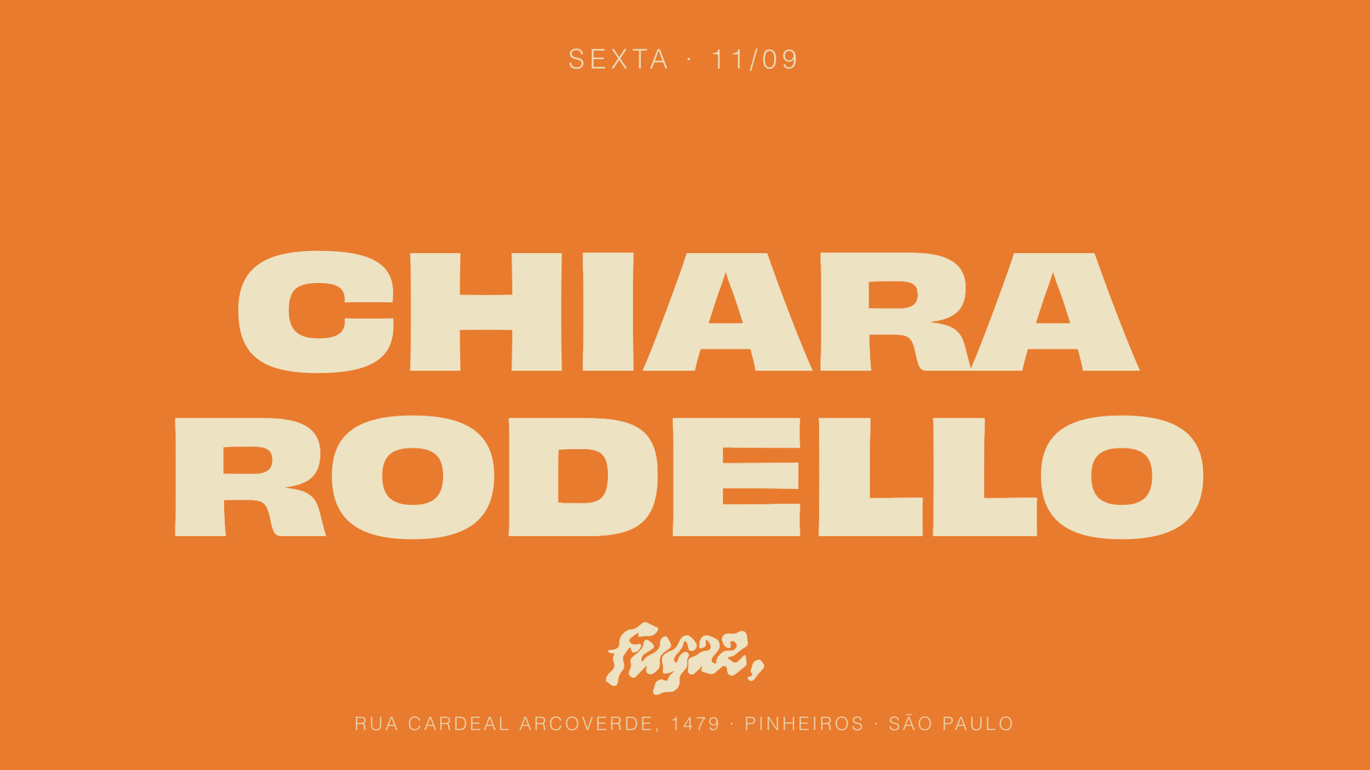 Fugaz recebe Chiara Rodello