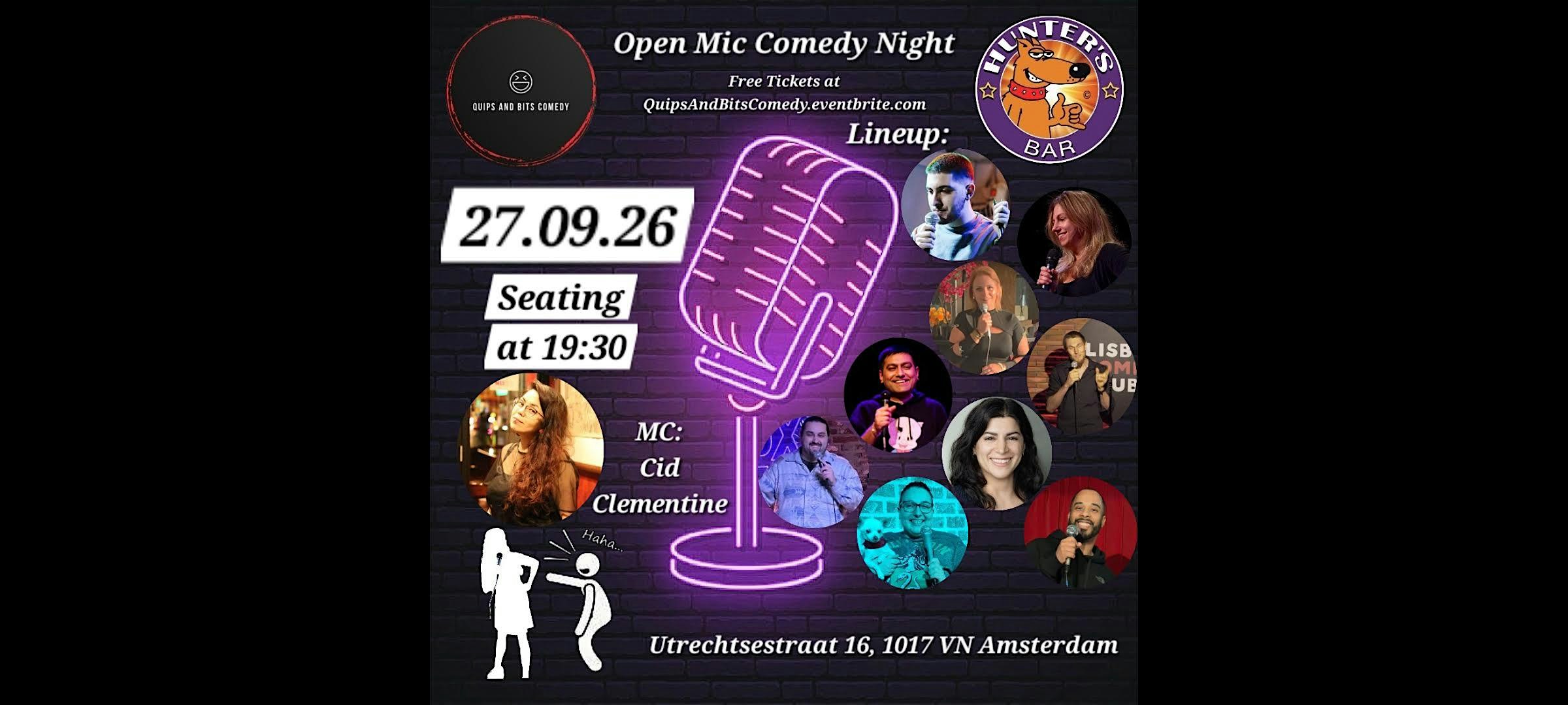 Hunter's Bar Open Mic Comedy