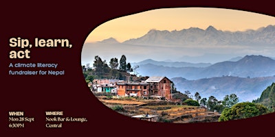 Sip, learn, act: A climate literacy fundraiser for Nepal