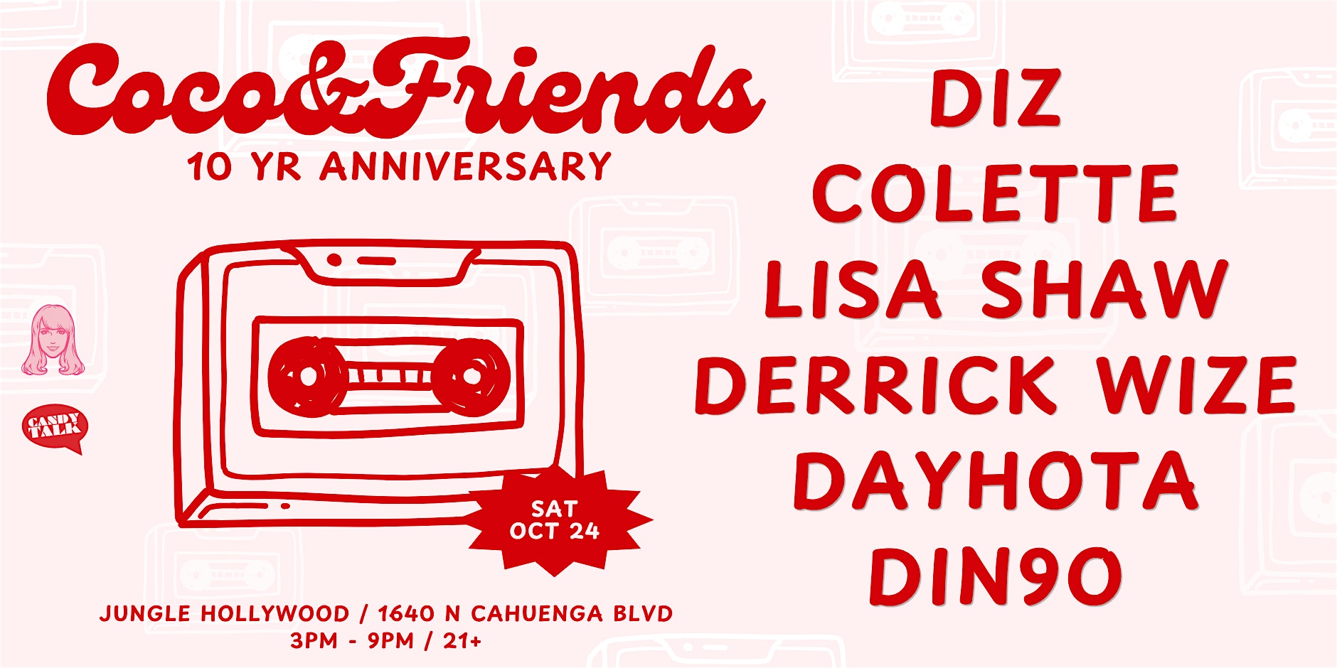 Diz, Colette, Lisa Shaw, Derrick Wize, Dayhota & Din9o at Jungle Hollywood