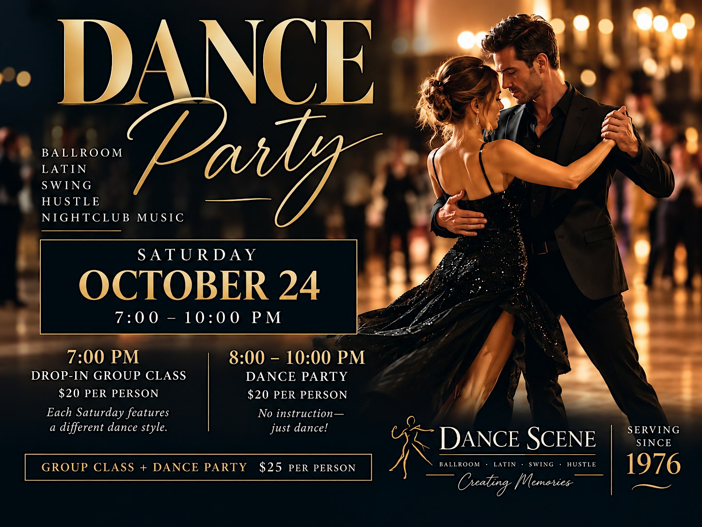 DANCE PARTY - Ballroom - Latin - Swing - Hustle - Nightclub Music