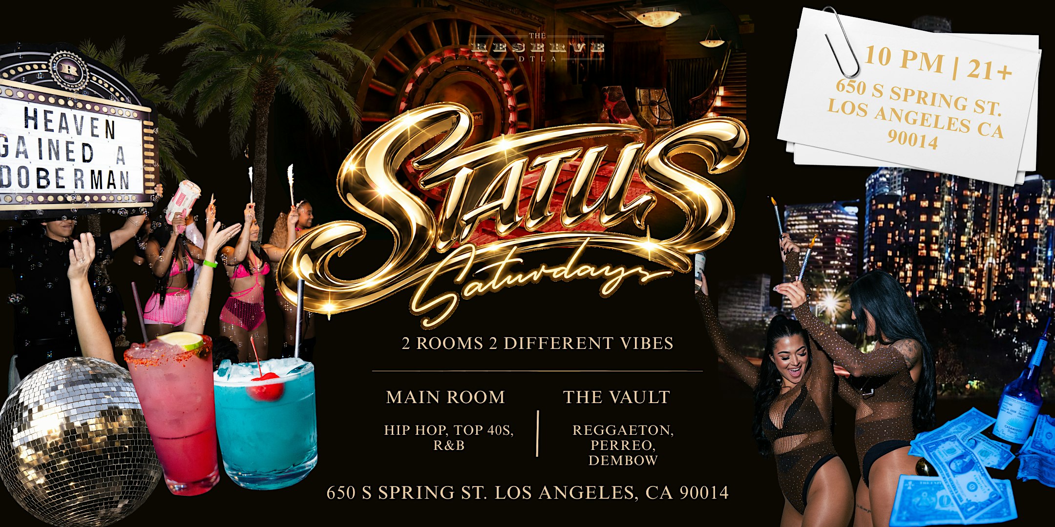 Status Saturday - 2 Rooms 2 Different Vibes!