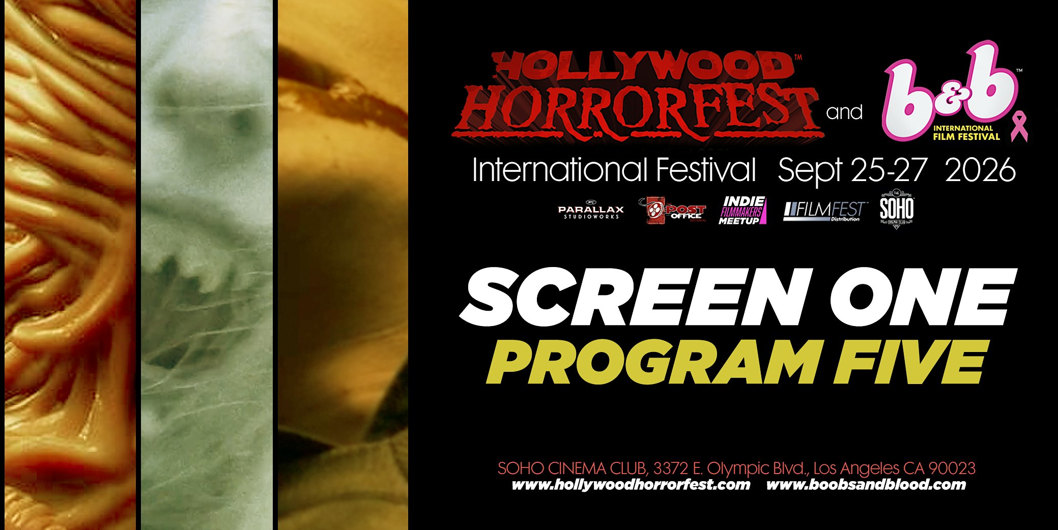 HOLLYWOOD HORRORFEST Program 5 (SCREEN ONE)