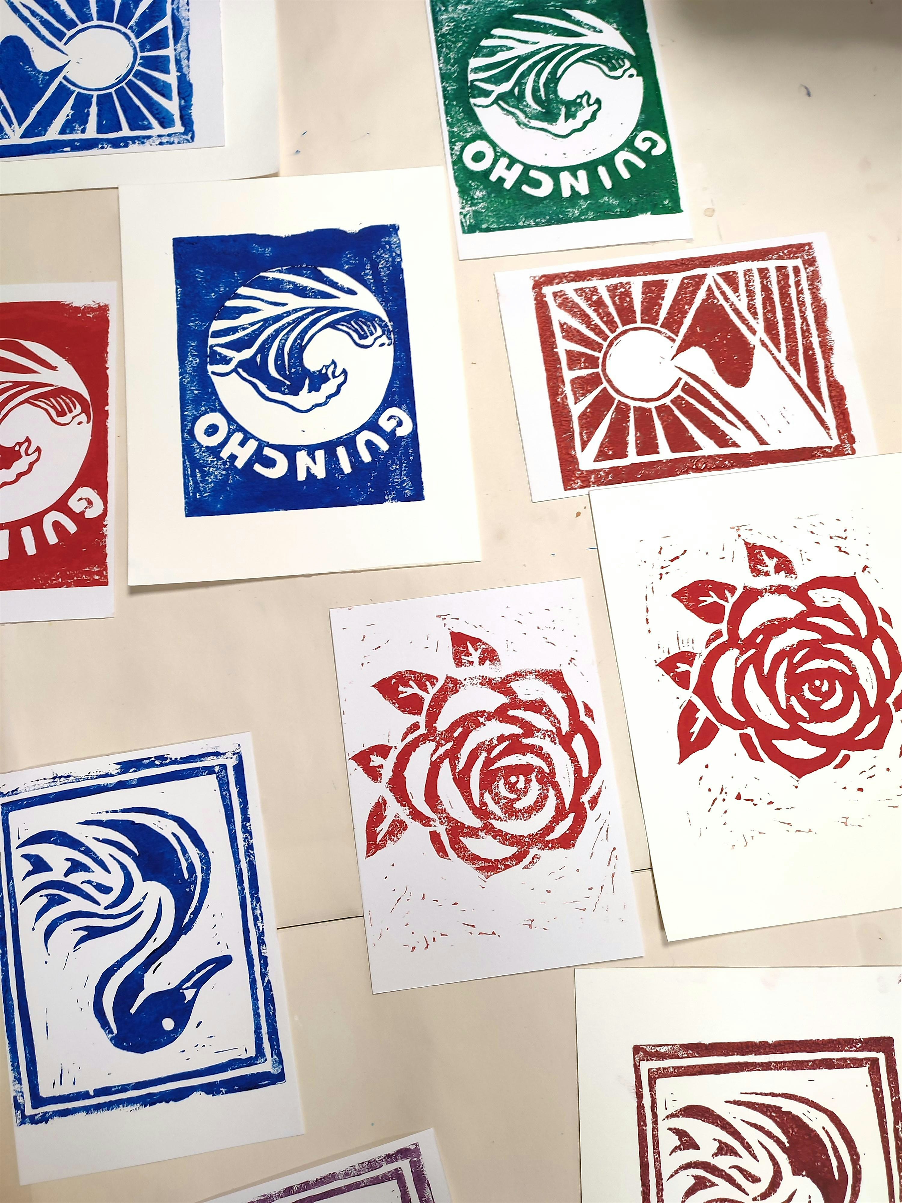 Linocut Printing Workshop - Handmade Linoprint
