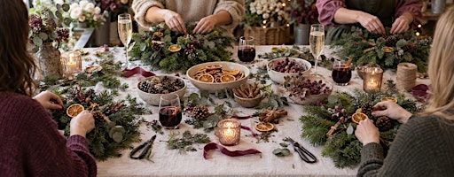Taller de Coronas Navideñas  - Christmas Wreath Workshop