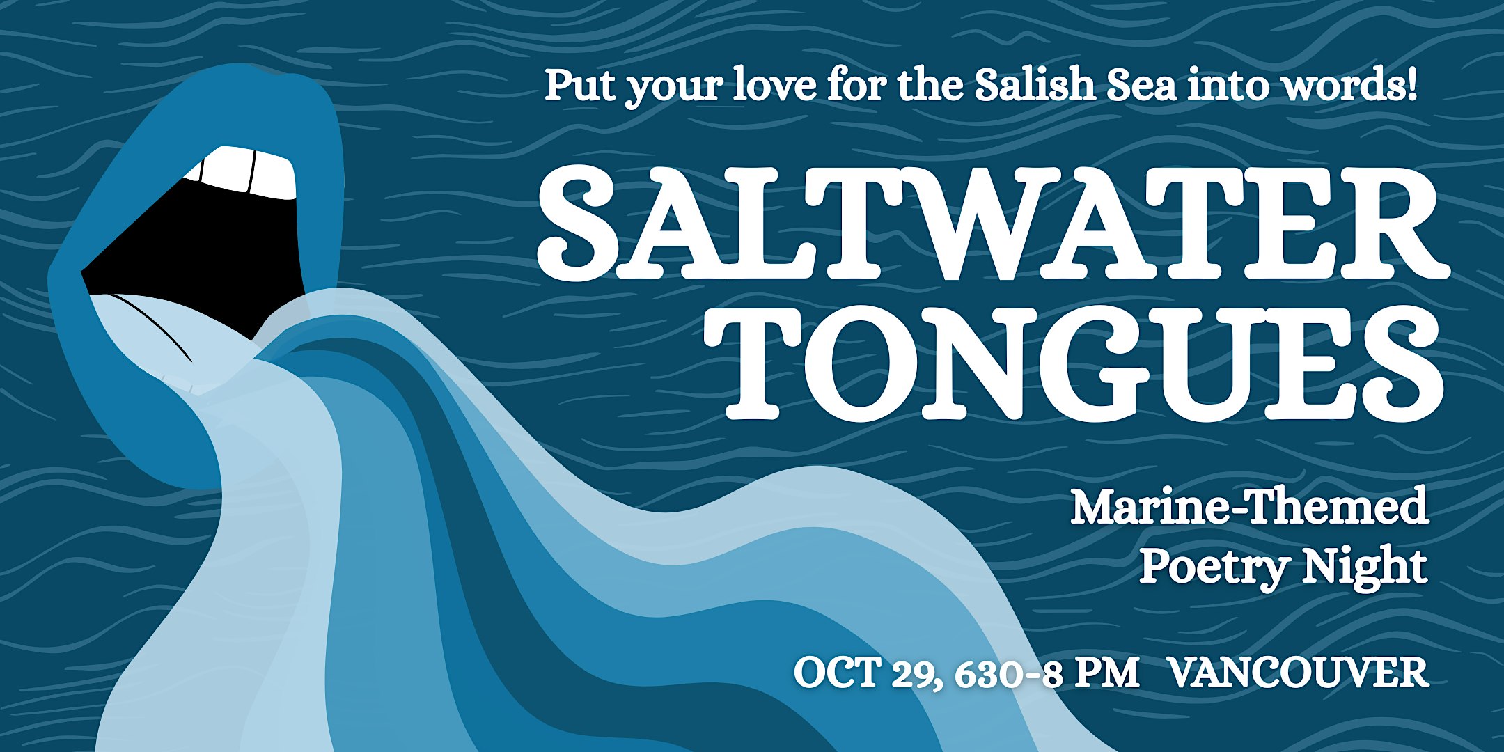 Saltwater Tongues: Marine-themed Poetry Night (Vancouver edition!)